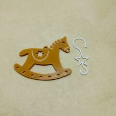 Sallanan At-Kahve-Çam Ağacı Süsü 3lü