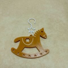 Sallanan At-Kahve-Çam Ağacı Süsü 3lü