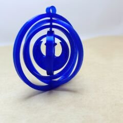 Dönence-Mavi-Çam Ağacı Süsü 3lü