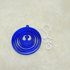 Dönence-Mavi-Çam Ağacı Süsü 3lü