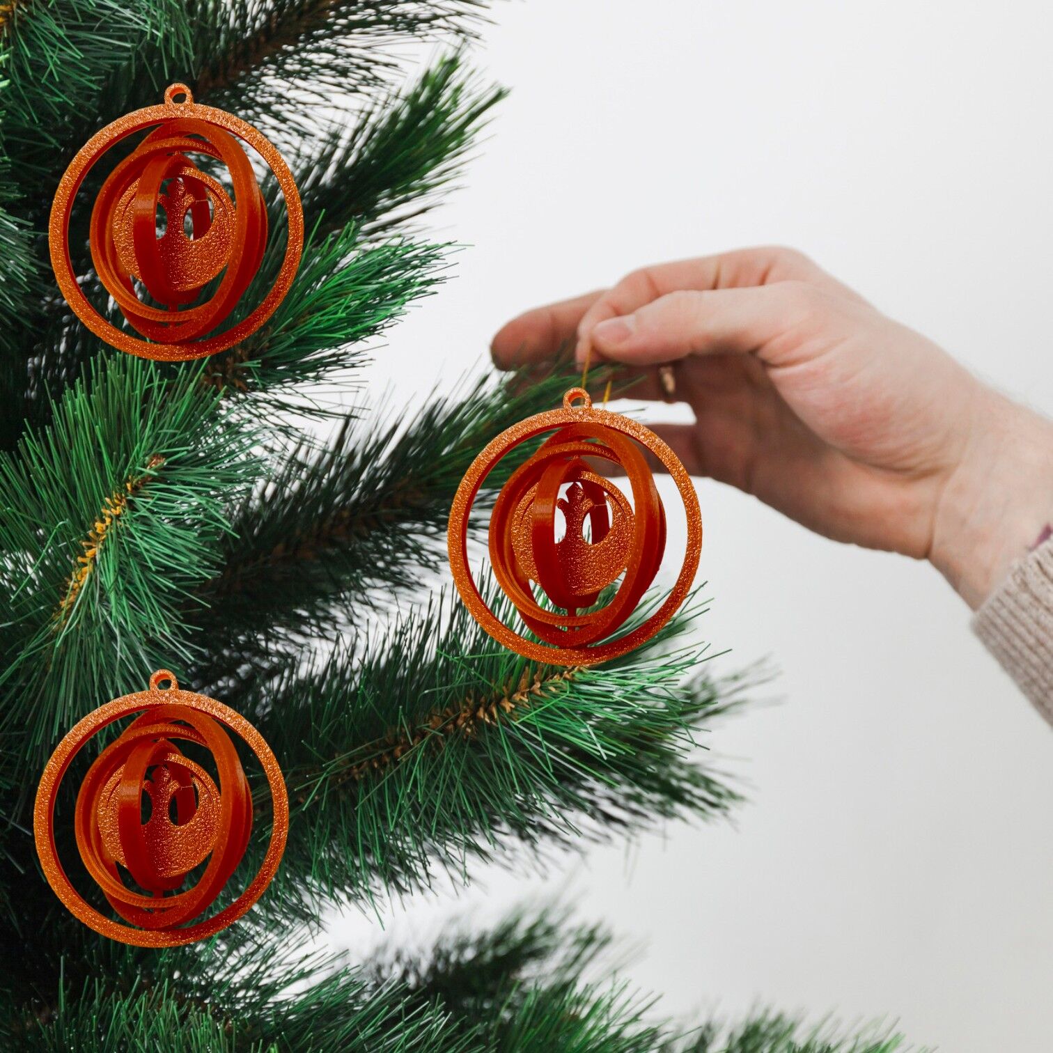 Dönence-Bakır-Çam Ağacı Süsü 3lü