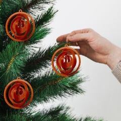 Dönence-Bakır-Çam Ağacı Süsü 3lü