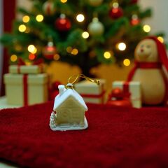 Noel Ev Çam Ağaçlı-Çam Ağacı Süsü 3lü