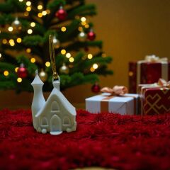 Noel Ev Şatolu-Çam Ağacı Süsü 3lü