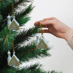 Noel Ev Şatolu-Çam Ağacı Süsü 3lü