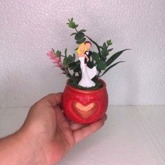 Gelin Damat-Mini Saksı Teraryum
