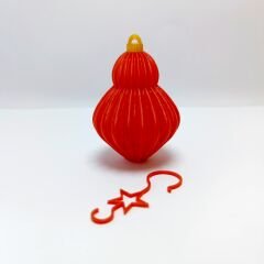 Yılbaşı Süsü Askı Aparatı 100lü-Kırmızı