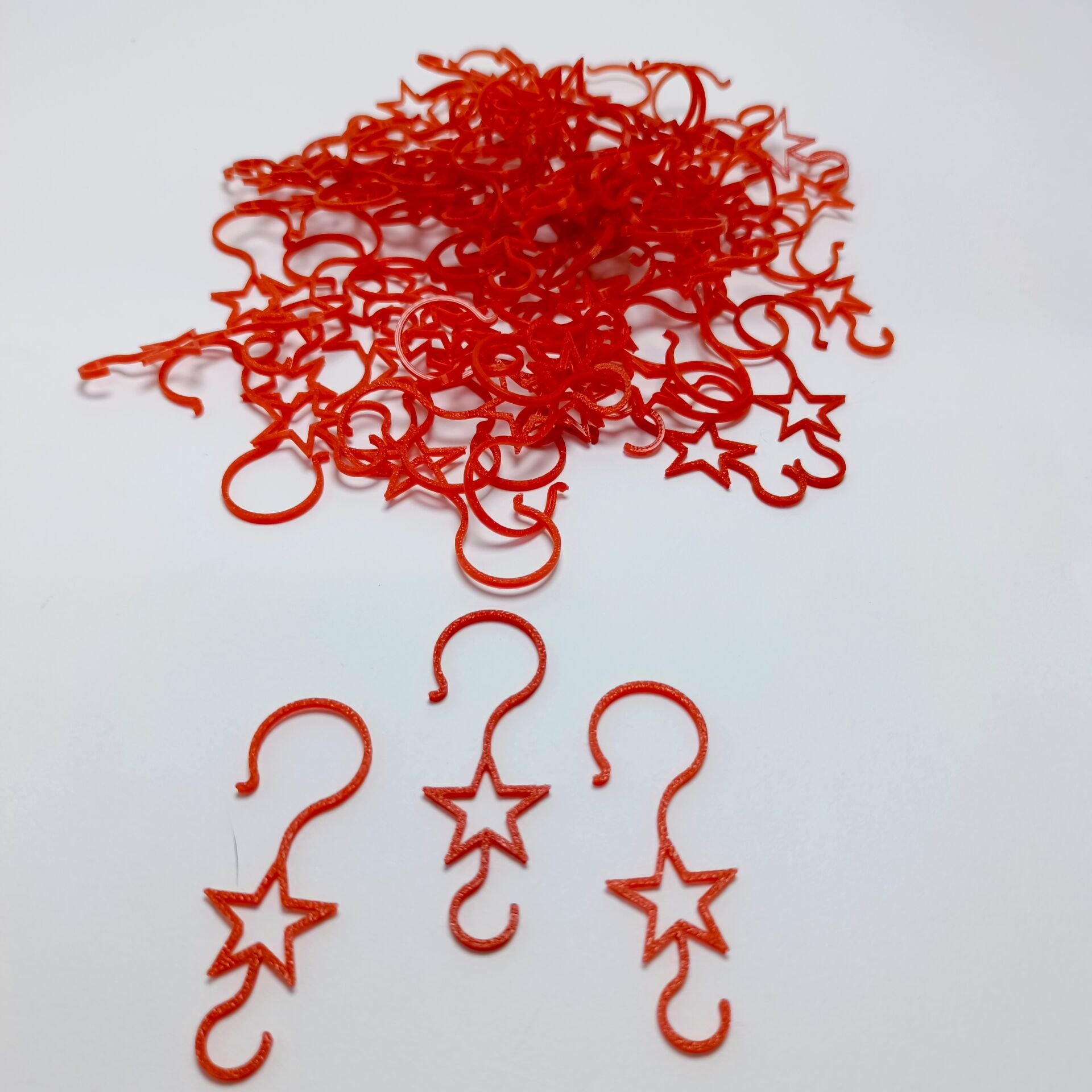 Yılbaşı Süsü Askı Aparatı 100lü-Kırmızı