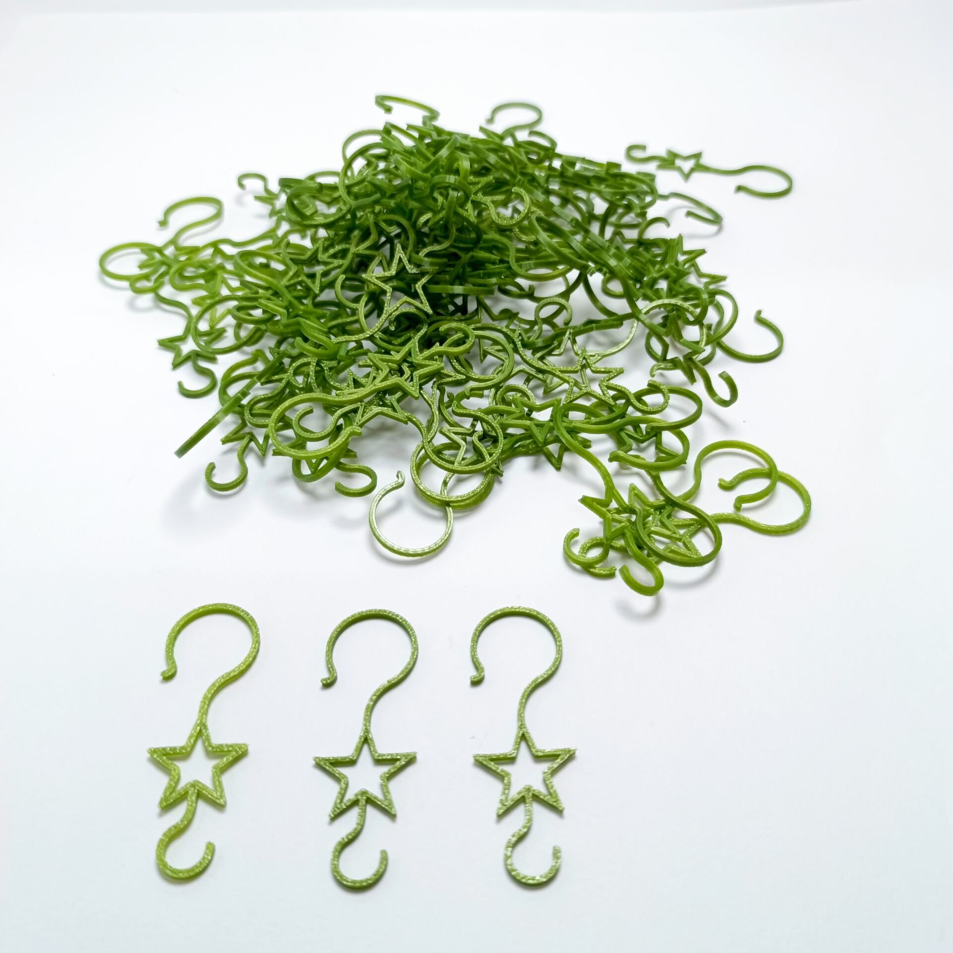 Yılbaşı Süsü Askı Aparatı 100lü-Yeşil