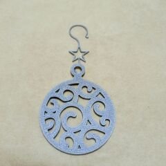 Yılbaşı Süsü Askı Aparatı 100lü-Gümüş