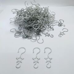 Yılbaşı Süsü Askı Aparatı 100lü-Gümüş