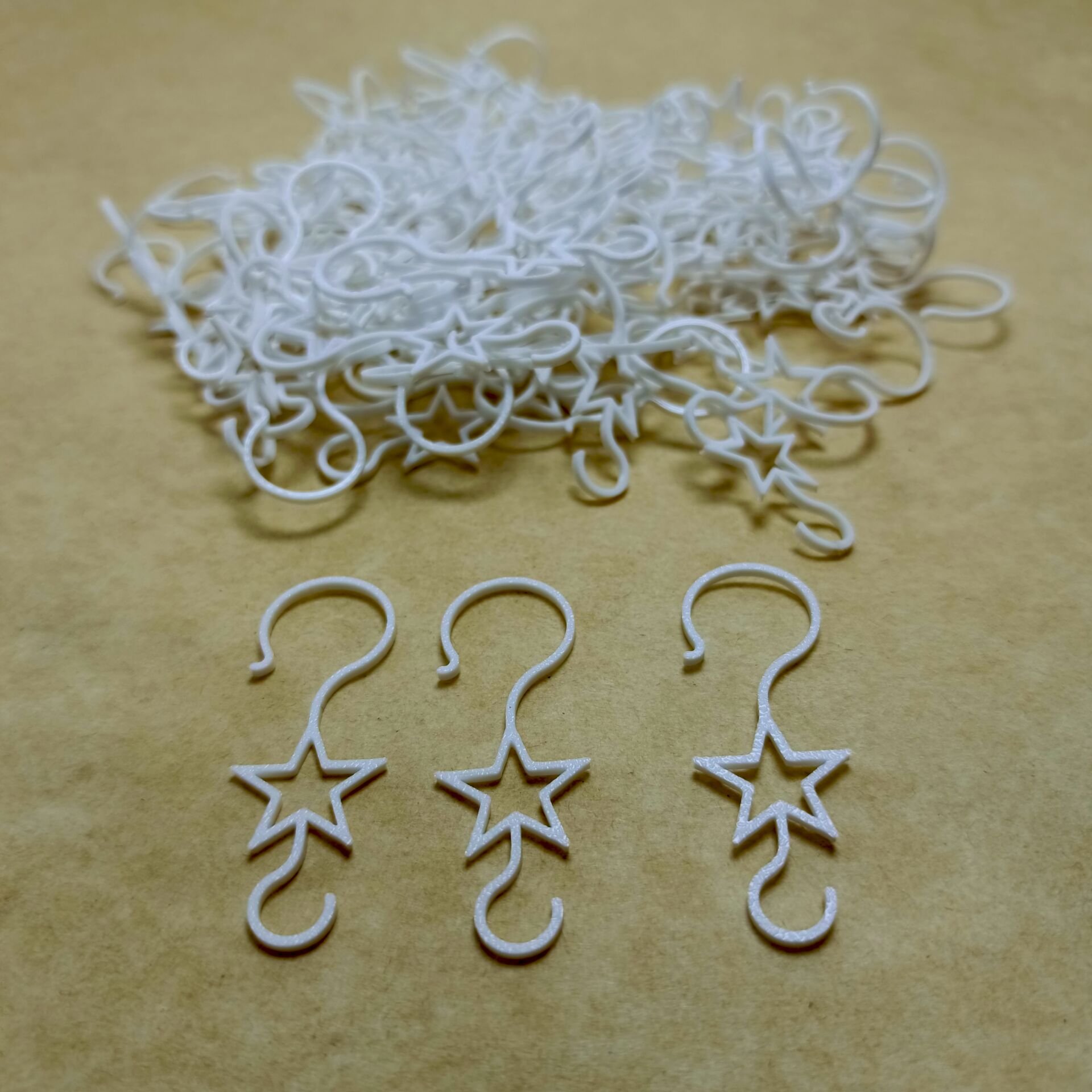 Yılbaşı Süsü Askı Aparatı 100lü-Beyaz