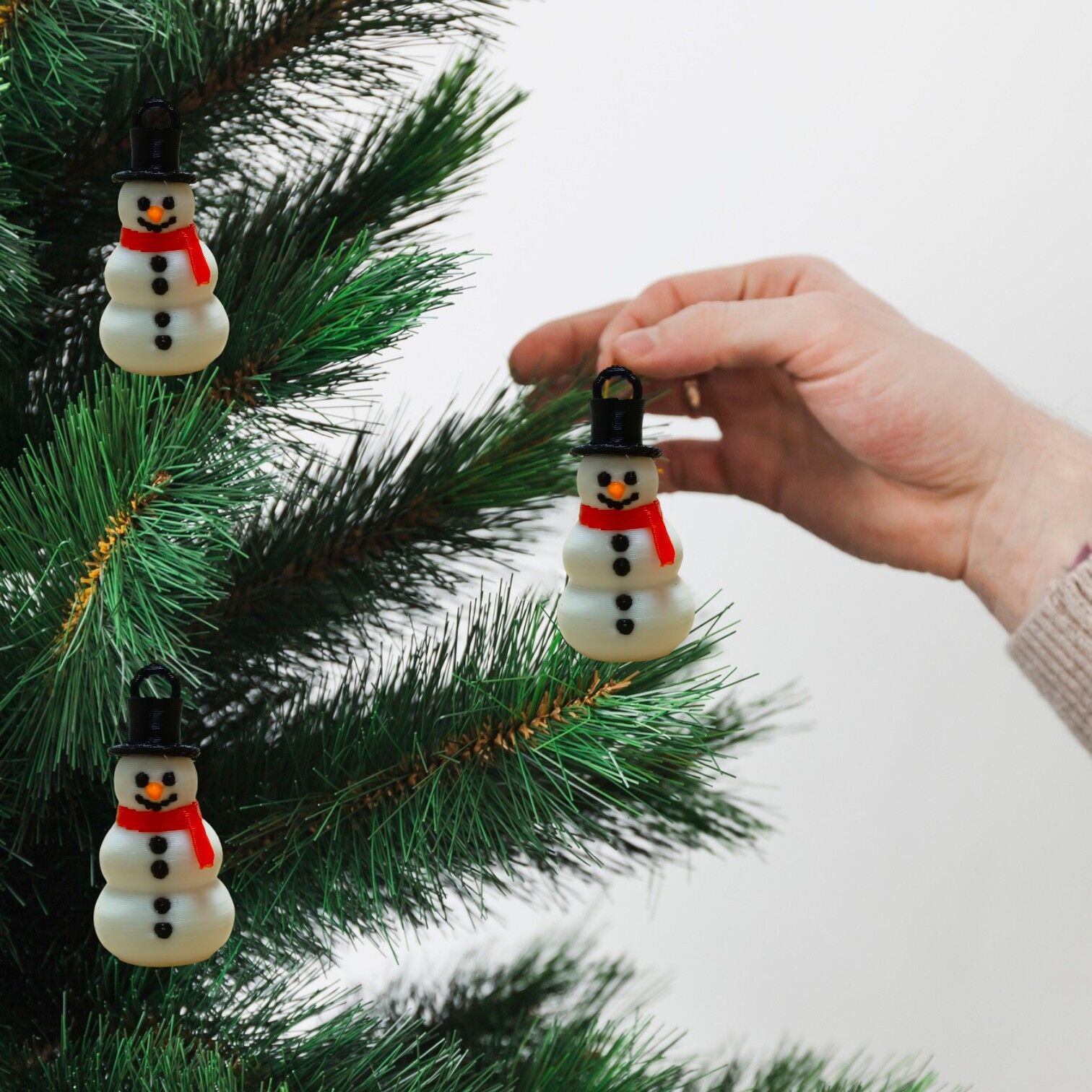 Kardan Adam   -Çam Ağacı Süsü 3lü