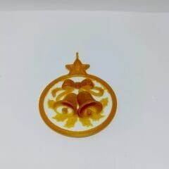 Gold 2'li Çan  -Çam Ağacı Süsü 3lü