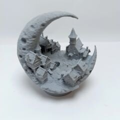 Ay Kasabası-Işıklı-Masa Üstü Dekor