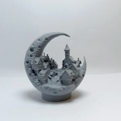 Ay Kasabası-Işıklı-Masa Üstü Dekor