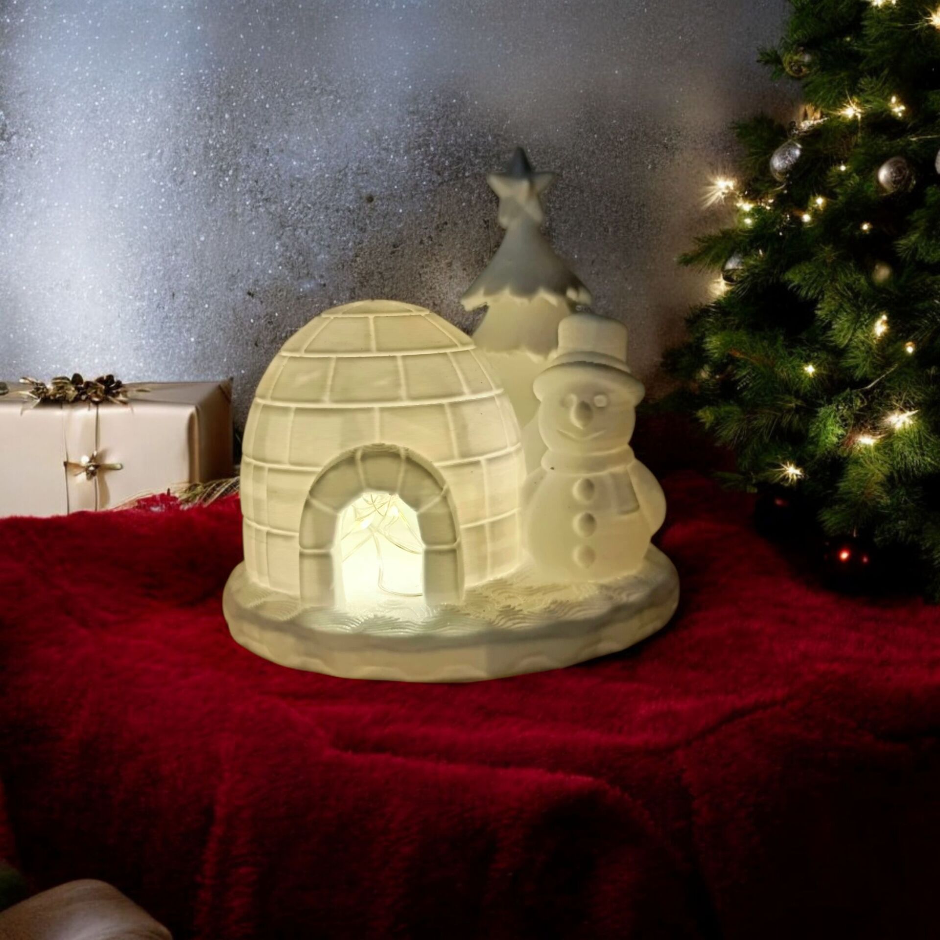 Kardan Adamlı -Işıklı-Masa Üstü Dekor