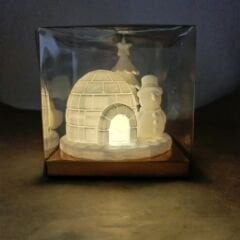 Kardan Adamlı -Işıklı-Masa Üstü Dekor