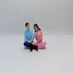 Yerde Oturan Kitaplı Çift - Teraryum Malzemesi