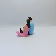 Yerde Oturan Kitaplı Çift - Teraryum Malzemesi