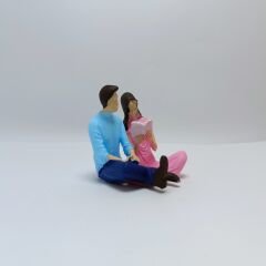 Yerde Oturan Kitaplı Çift - Teraryum Malzemesi