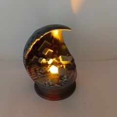 Ay Küresi - Işıklı Kasaba -Yılbaşı Dekoru ve Hediyesi