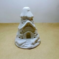 Kar Evi-Işıklı  -Yılbaşı Dekoru