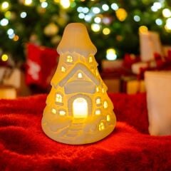 Kar Evi-Işıklı  -Yılbaşı Dekoru