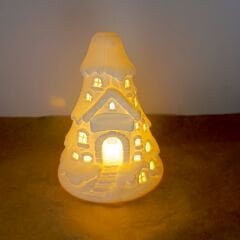 Kar Evi-Işıklı  -Yılbaşı Dekoru