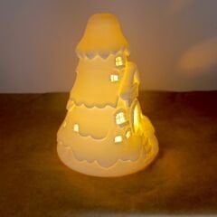 Kar Evi-Işıklı  -Yılbaşı Dekoru