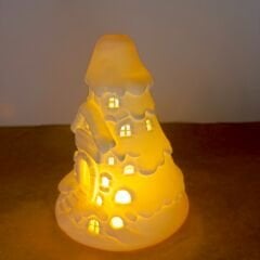 Kar Evi-Işıklı  -Yılbaşı Dekoru