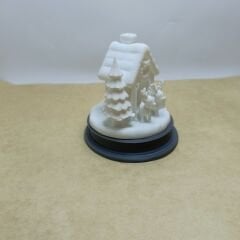 Ren Geyikli Noel Ev-Işıklı-Yılbaşı Dekoru