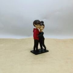 Sarılan  Çift- Siyah - Teraryum Malzemesi