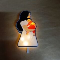 Anne Bebek -  Işıklı Buket Süsü