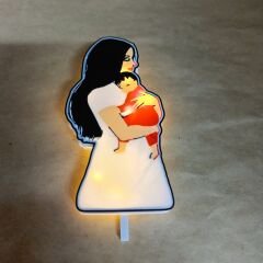 Anne Bebek -  Işıklı Buket Süsü