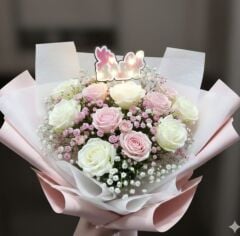 Baby Gril-  Işıklı Buket Süsü