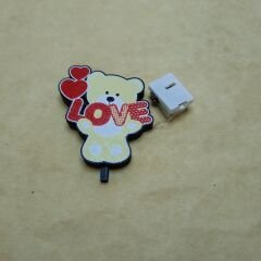 Love Ayıcık -  Işıklı Buket Süsü