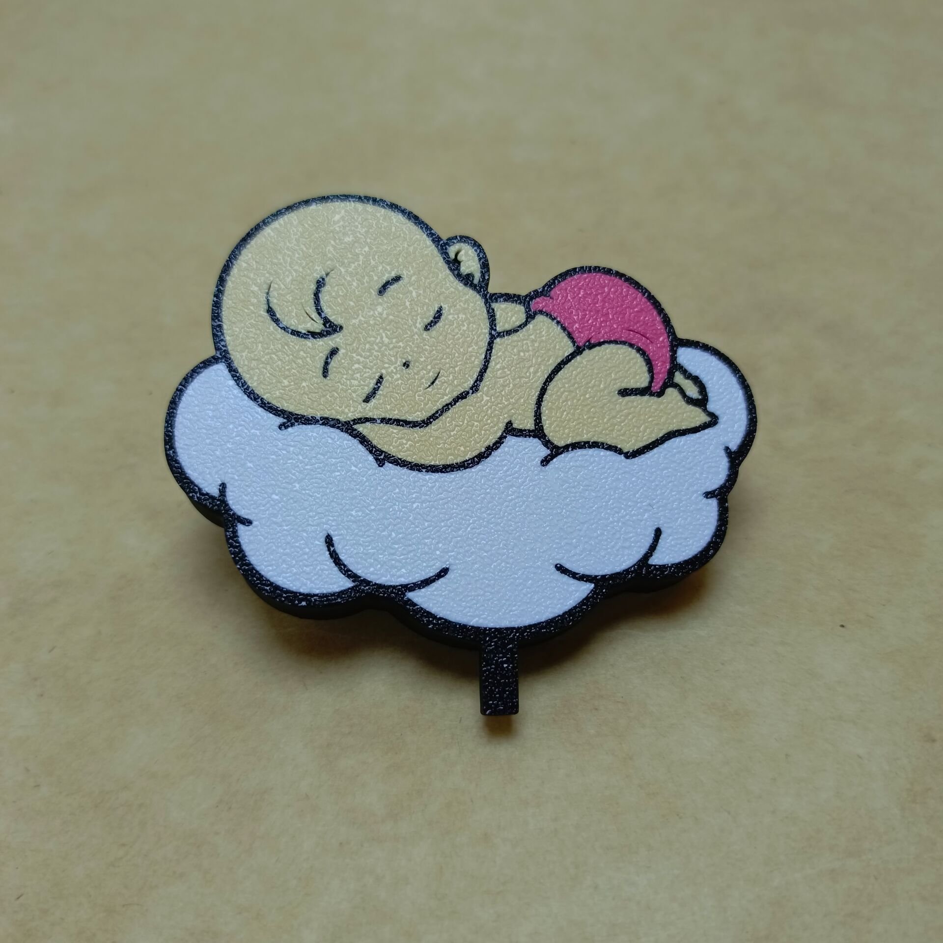 Bulutta Kız Bebek -  Işıklı Buket Süsü