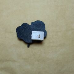 Bulutta Erkek Bebek -  Işıklı Buket Süsü