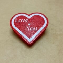 Kalp I love You -  Işıklı Buket Süsü