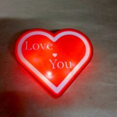 Kalp I love You -  Işıklı Buket Süsü