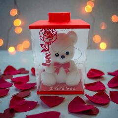Işıklı I Love You Ayıcık Biblo (Kutulu)