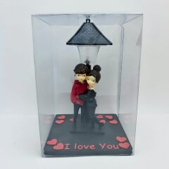 Lambalı Sarılan Çift Biblo (Kutulu)