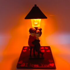 Lambalı Sarılan Çift Biblo (Kutulu)