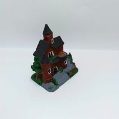 Çift Kubbeli Ev - Kahverengi - Teraryum Malzemesi