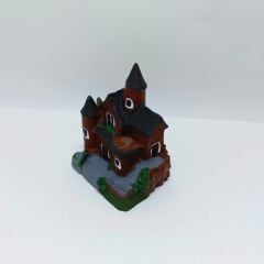 Çift Kubbeli Ev - Kahverengi - Teraryum Malzemesi