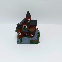 Çift Kubbeli Ev - Kahverengi - Teraryum Malzemesi