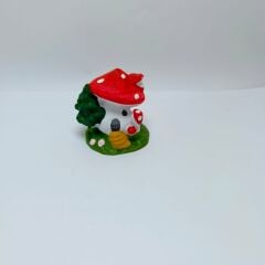 Merdivenli Mantar Ev -Kırmızı-Teraryum Malzemesi