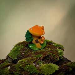 Merdivenli Mantar Ev -Turuncu-Teraryum Malzemesi