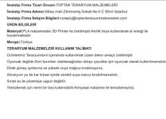 Mini Çam Ağaçlı Ev -Sarı-Teraryum Malzemesi